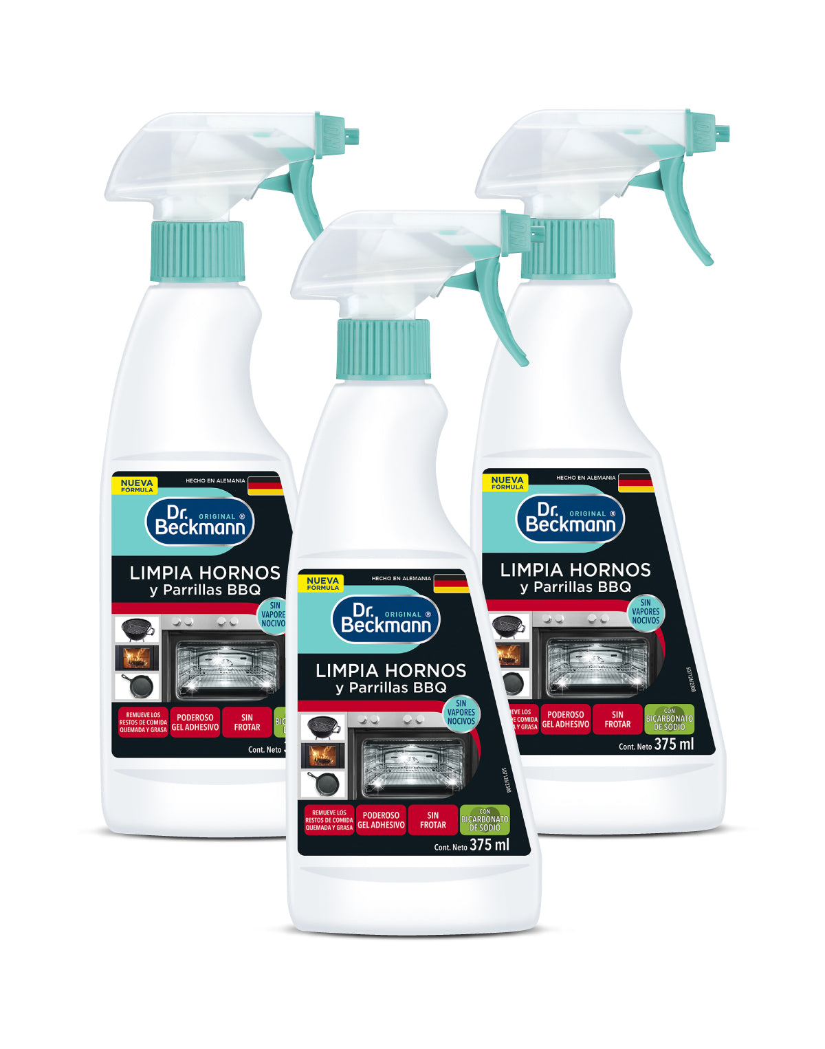 Dr. Beckmann Limpia Hornos 3 x 375 cc - Puntolimpieza